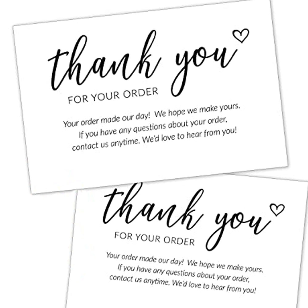 Custom Printed Thank You Card +$5.00